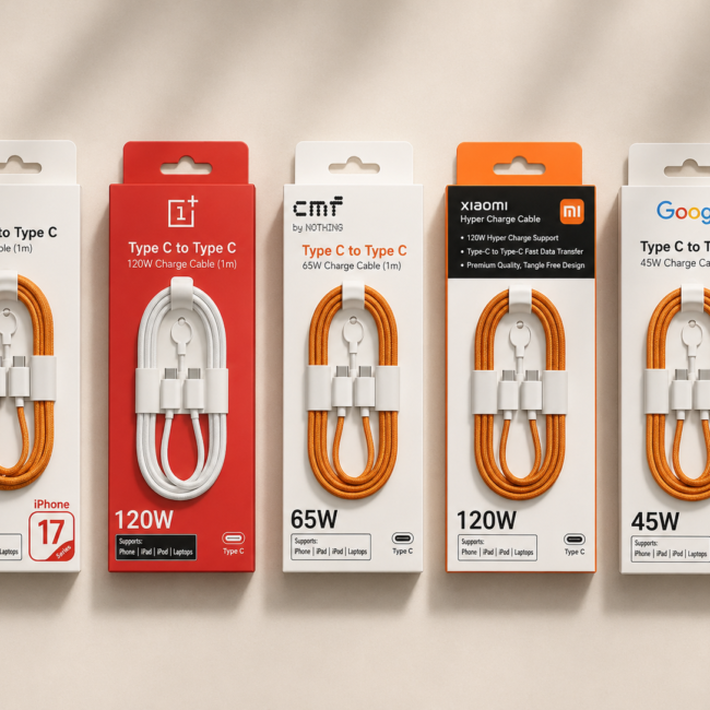 65W FAST CHARGING CABLE MINIMUM 10PC ( 75RS PER PC )