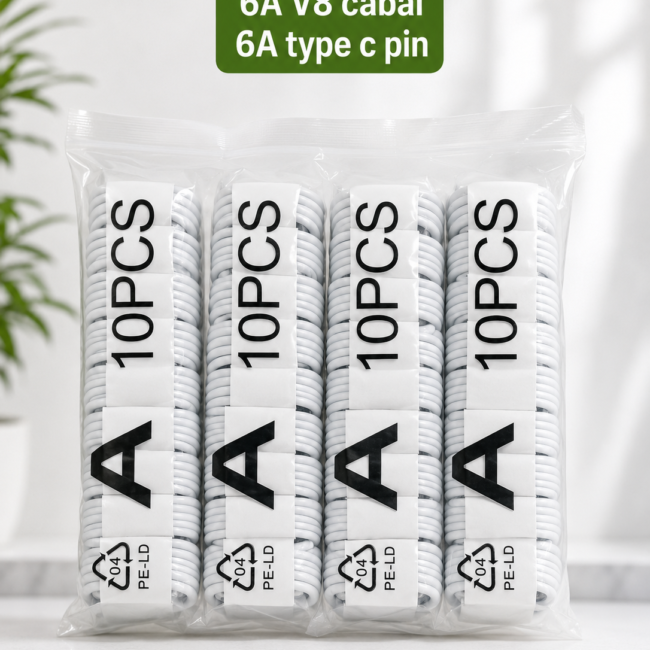 6A IMPORTED SUPER FAST CHARGING CABLE 10PC PACKET