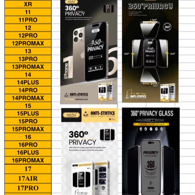 FIRST PRO 360* PRIVACY GLASS