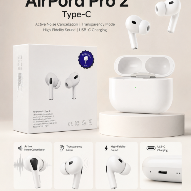 AirPods Pro 2 Type-C With Volume Cantrol